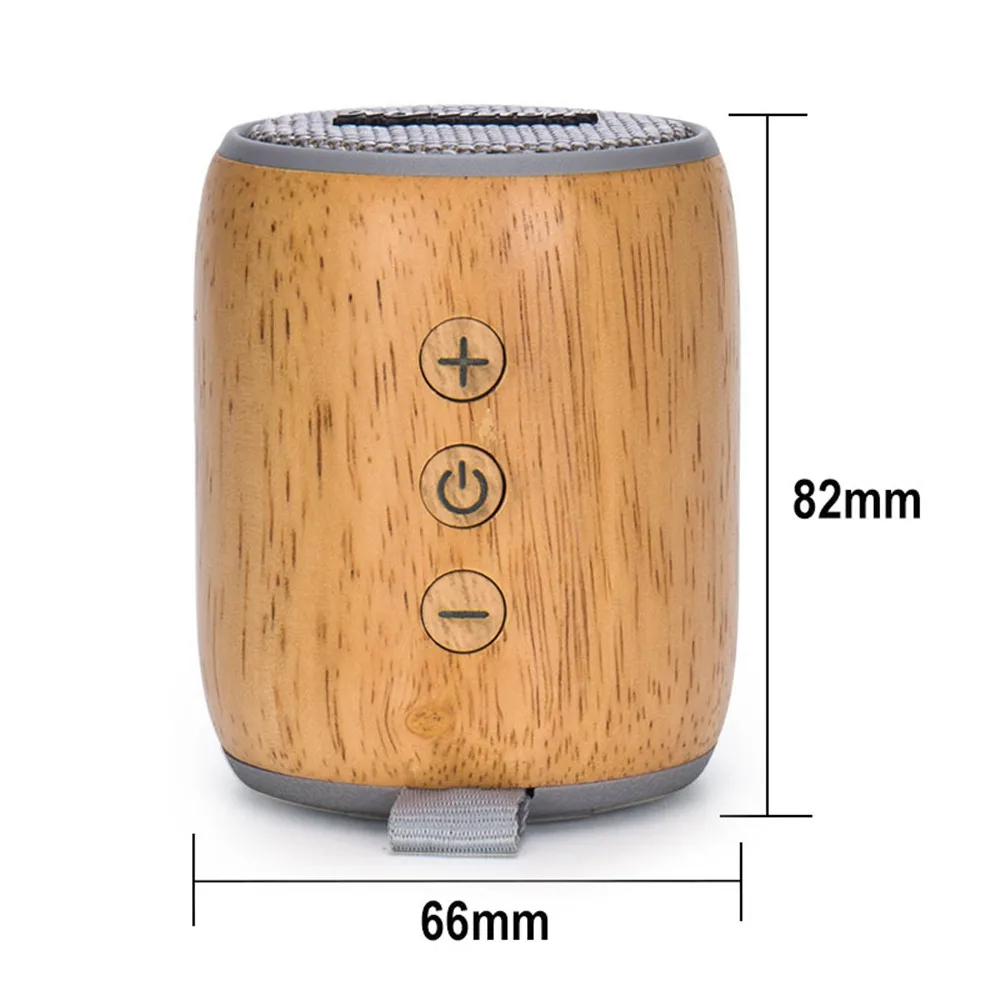 Oak Bluetooth динамик 3 Вт Высокая мощность TF карта маленький аудио сабвуфер деревянный динамик 450 мАч емкость батареи