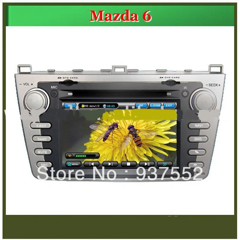 Mazda 6 with CANBUS Car DVD GPS Navigation Bluetooth Radio IPOD Touch Screen Video Audio Player|player radio|mazda alarmplayer network |