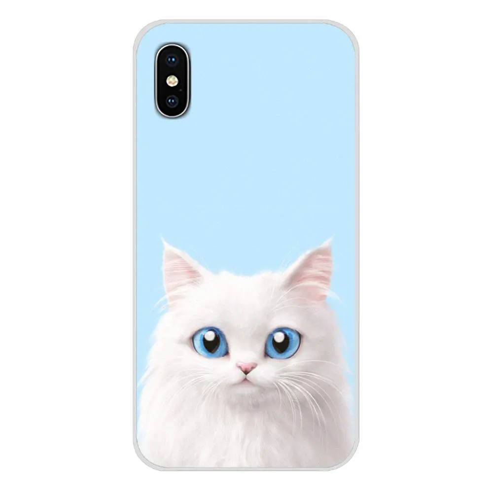 Для HTC One U11 U12 X9 M7 M8 A9 M9 M10 E9 Plus Desire 630 530 626 628 816 820 830 meow милый кот прозрачный чехол из