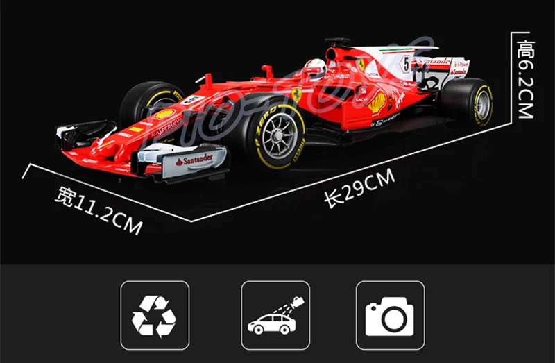 Новое поступление подарок 1/18 SF70H модель металлическая коллекция Матч гоночный