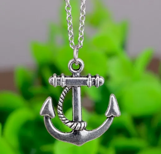 N326 популярные европейские и Соединенные Штаты ювелирные изделия простой сплав ретро ожерелье с якорем|necklace