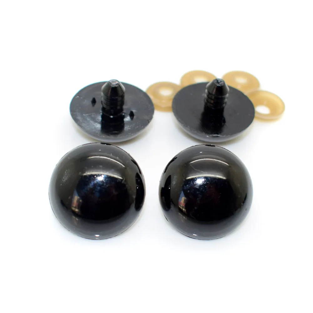 Черные безопасные глаза 30 мм/Пластиковые кукольные аксессуары ручной работы для