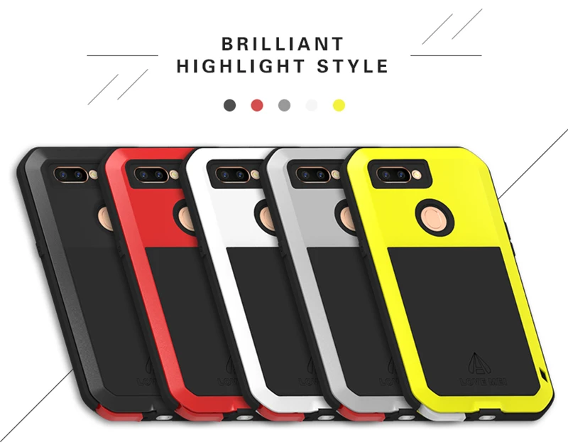 Металлический защитный чехол Love Mei для OPPO R11s, мощный Алюминиевый противоударный водонепроницаемый чехол для OPPO R11S(6,01 дюйма