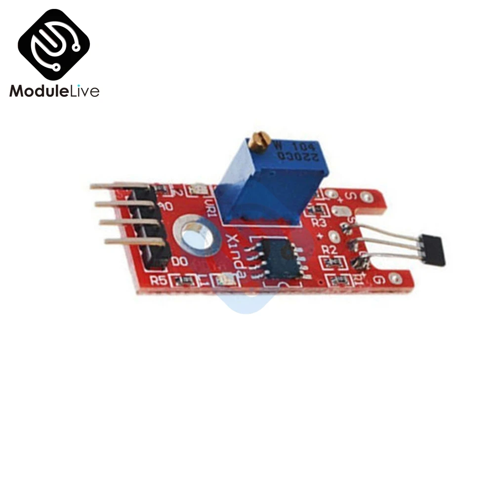 4 контактный зеркальный линейный магнитный холл переключатель модуль датчика