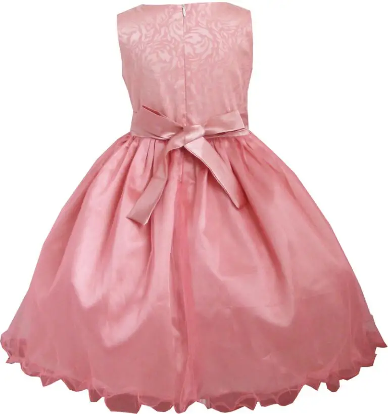 Flower Girl Dress Coral Multi-layers Diamond Pageant Wedding Kids Boutique 2020 Summer Princess Party Size 2-12 Carnival | Детская
