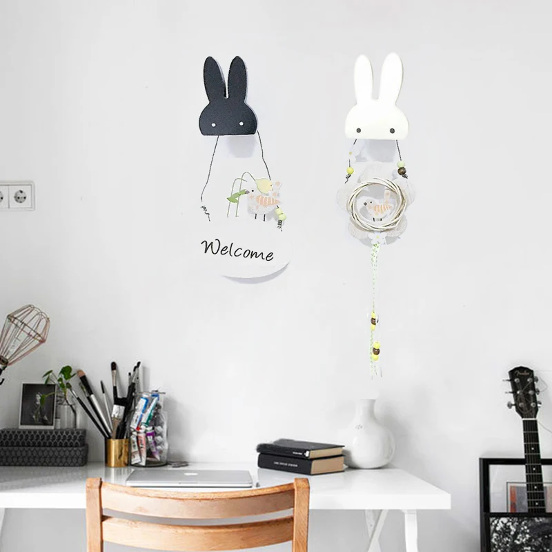 Деревянные вешалки-Крючки в форме зайца кухонный органайзер кухонные