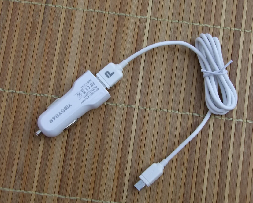 USB кабель + оригинальное автомобильное зарядное устройство YBY для Fly Cirrus 1 FS502 FS501