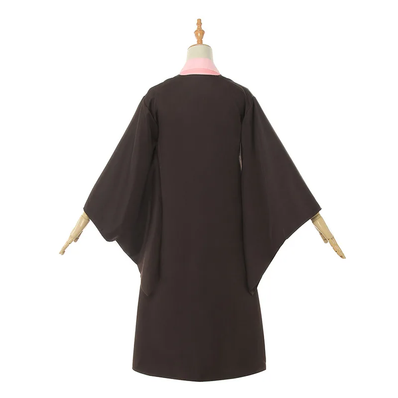 Anime Demon Slayer Kamado Nezuko Cosplay Costumes Kimetsu no Yaiba Women Pink Kimono Halloween for |