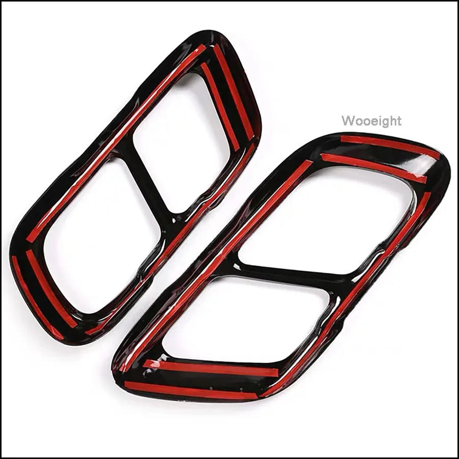 2 шт. Обложка для выхлопной трубы из нержавеющей стали|Хромирование| |