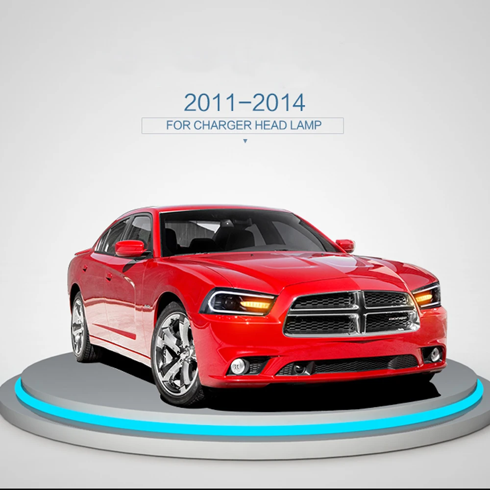Для Dodge charger 2011 2012 2013 2014 светодиодный DRL фара в сборе|Фара для авто сборе| |