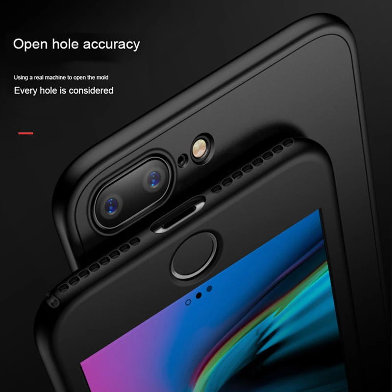 Защитный чехол с полным покрытием на 360 градусов для iPhone 6 S 7 8 Plus X XR XS Max 5 5s SE 6Plus 6splus
