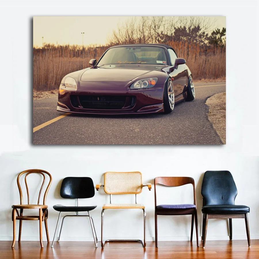 Honda s2000 спортивные автомобили Mini roadster супер автомобиль Wall Art постер Холст