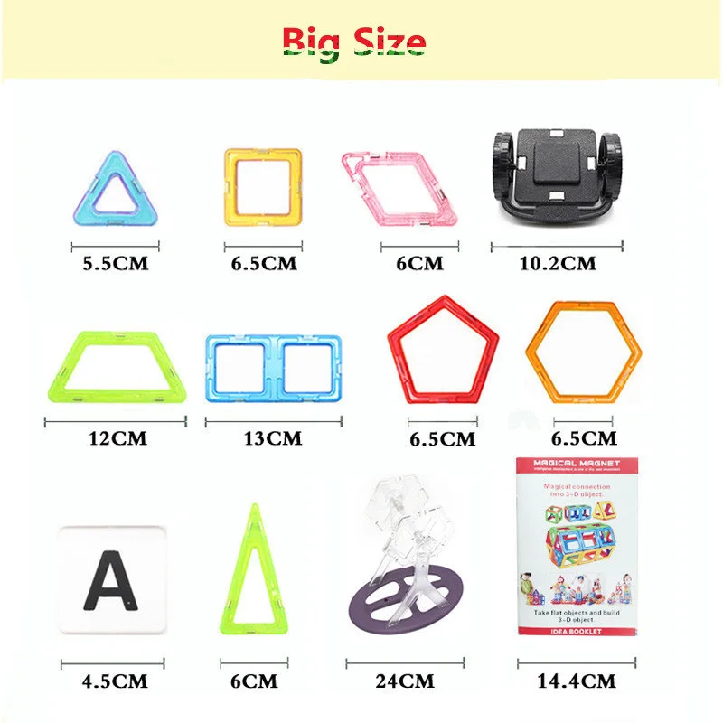 Mini/Big Size 175pcs Magnetic Designer Building Blocks Model &amp Toys Brick Enlighten Bricks for Children | Игрушки и хобби