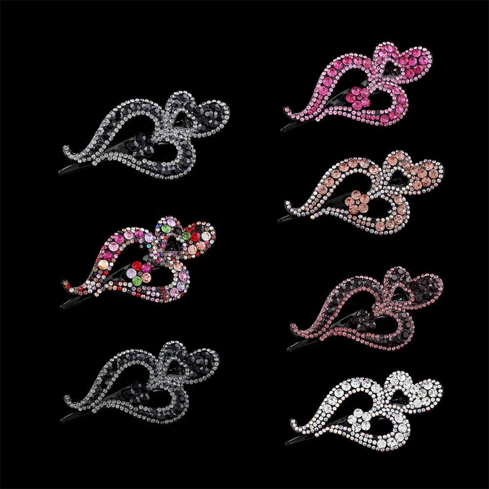 Новинка 2022 стразы Haimeikang заколки для волос с цветами аксессуары женщин и девочек