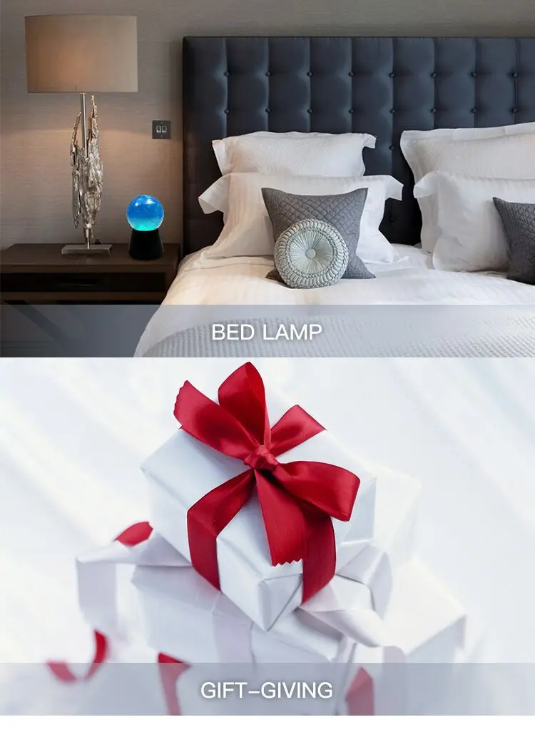 HXWW красивый кристалл шар динамик с функцией Bluetooth с измененным светодиодный свет для детей Рождественский подарок или украшение дома
