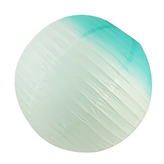 ombre blue " /20 см круглые декоративные рисовая бумага китайская Бумага фонари, лампы оттенок, сделанные по европейским стандартам, с металлической рамкой для Одежда для свадьбы, дня рождения Подвесной Настенный декор - Цвет: ombre blue