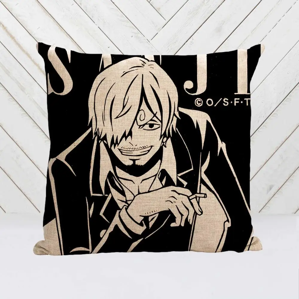 G Лидер продаж популярный Аниме ONE PIECE luffy ace Зоро стиль хороший пледы квадратная наволочка креативный индивидуальный уникальный наволочка - Цвет: G