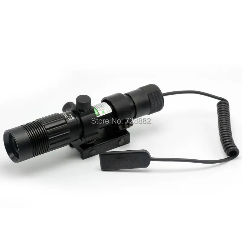 Тактический лазерный прицел в зеленую точку 532 нм регулируемое крепление Вивера