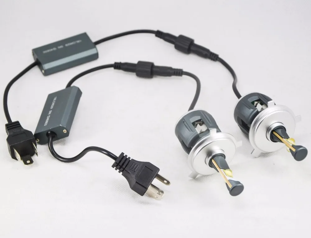 1 комплект D1S D2S D3S D4S 60 Вт 6000LM E70 светодиодный передних фар рассеиватели фары лампы ETI-70 4SMD чипов Turbo Вентилятор белого 6000 K 120 W 12000LM