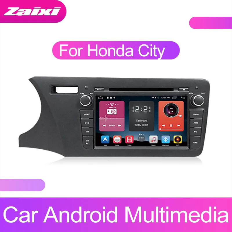 ZaiXi сенсорный экран Android автомобильный аудио для Honda City 2014 ~ 2019 поддержка GPS navi Ipod BT