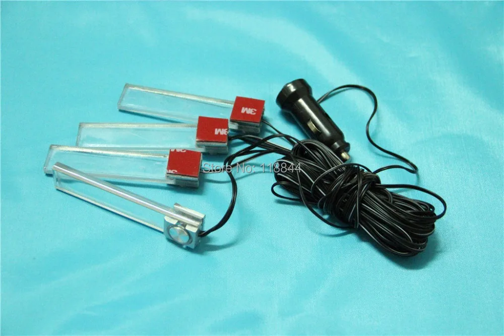 4 светодиодных цвета Рождественский автомобильный интерьерный торшер