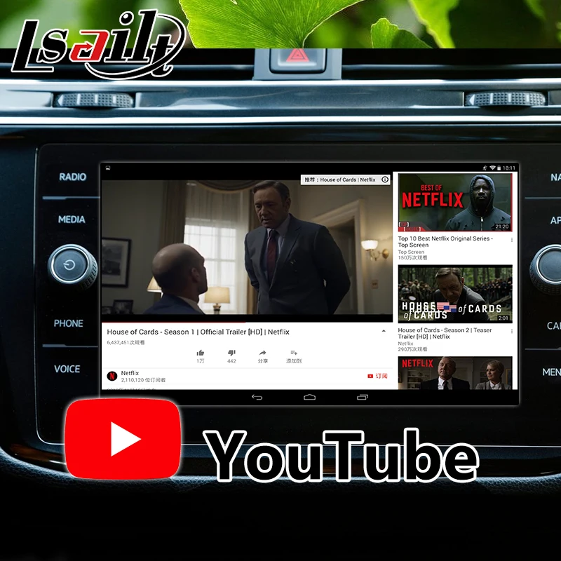 Android 9 0 carplay и навигационный интерфейс для Volkswagen Golf Passat Skoda MQB MIB MIB2 с Mirrorlink youtube|GPS