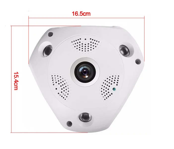 Беспроводная панорамная IP-камера CCDCAM 960P с углом обзора 360 градусов и поддержкой
