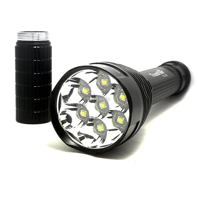 

Trustfire TR-J18 8000 Lumens 5-Mode 7 X CREE XM-L T6 LED by 18650 or 26650 Battery Waterproof High Power Torch