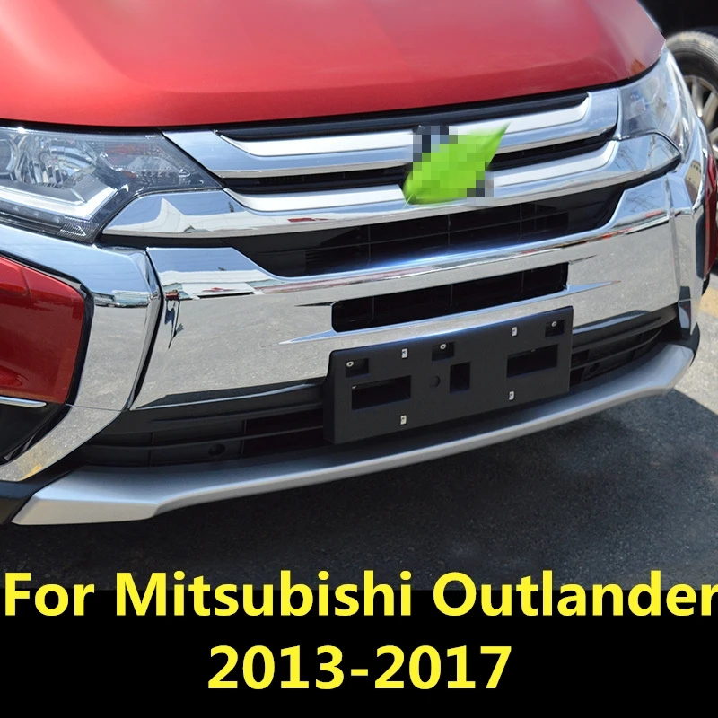 Для Mitsubishi Outlander 2013 2017 передняя решетка бампера двигателя верхняя Центральная