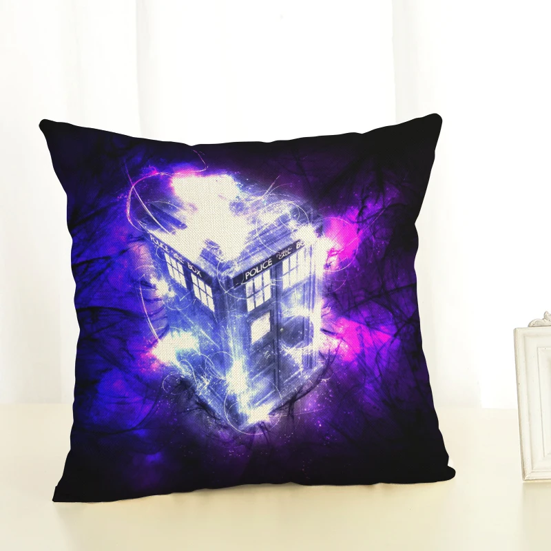 Наволочка для подушки Doctor Who 45x45 см, хлопковая льняная домашняя декоративная подушка для дивана, автомобильная спальная подушка
