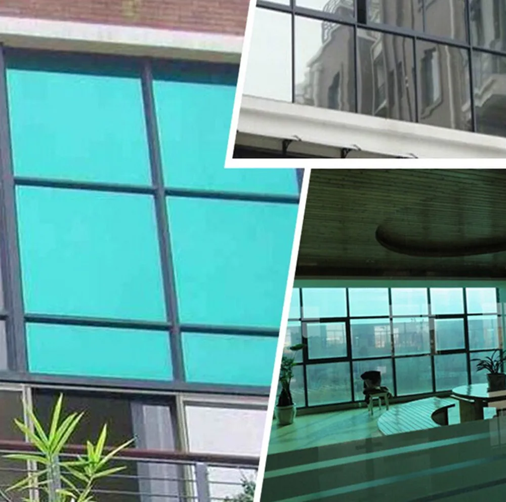 Self-Adhesive 8 Colors Chooice Solar Window Glass Tinting Film High UV Decorative Tint Window Film Sheet 80cm x 100cm