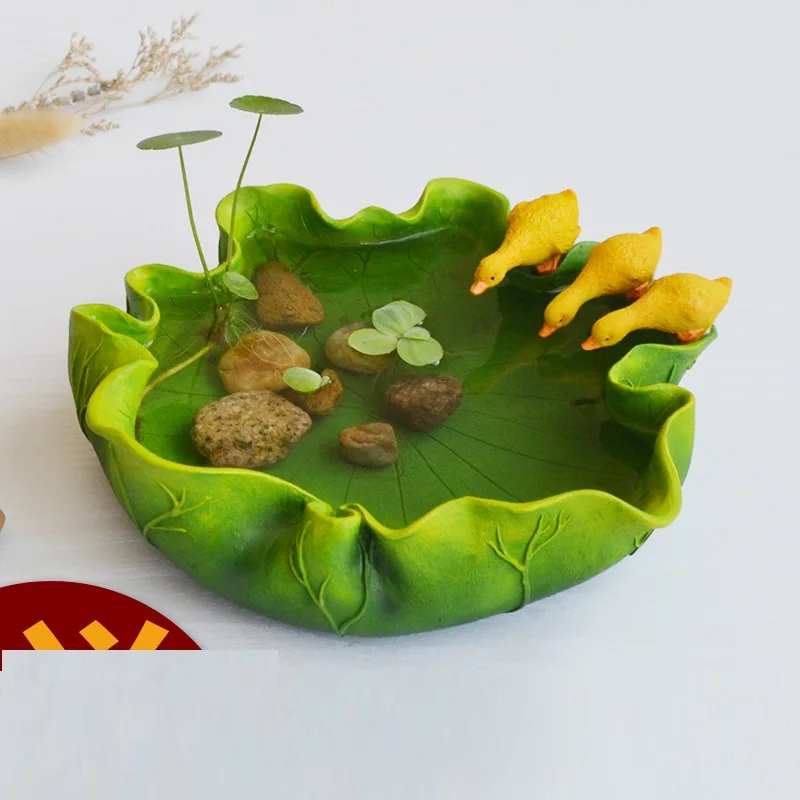 Креативные горшки для бонсай в форме лотоса из смолы, горшок для суккулентов, цветочный горшок для дома, офиса, стола, Декор для дома, многоцелевой цветочный горшок