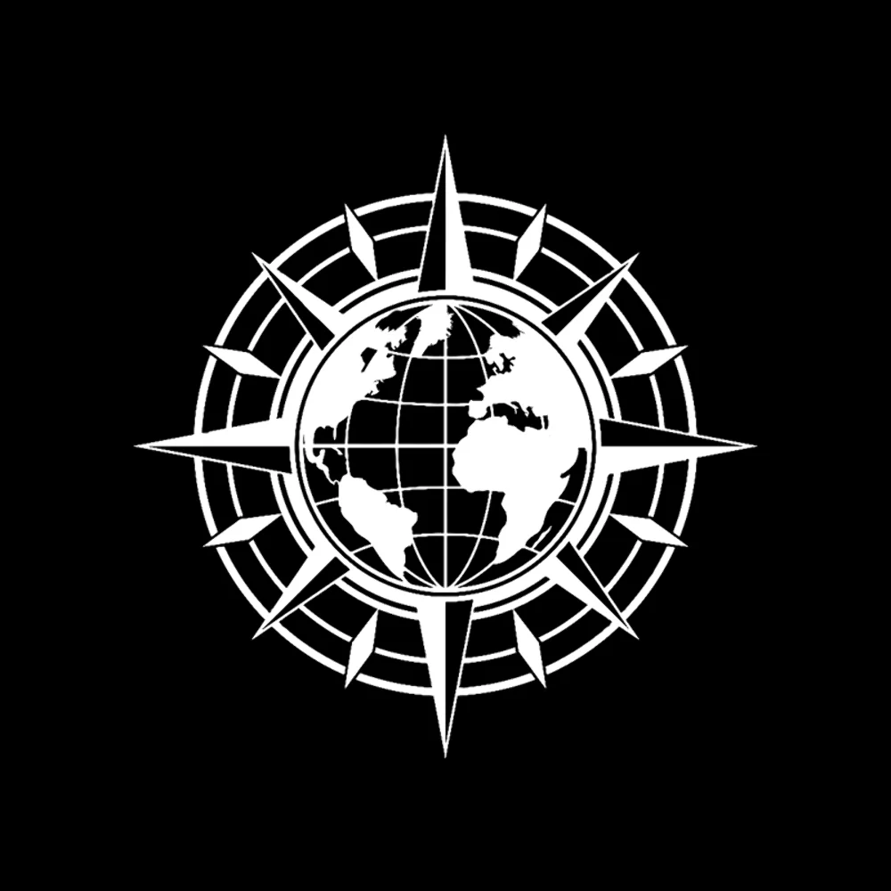 Виниловый автомобиль Carte du Mode Compass Voyage Globe земля|Наклейки на автомобиль| |