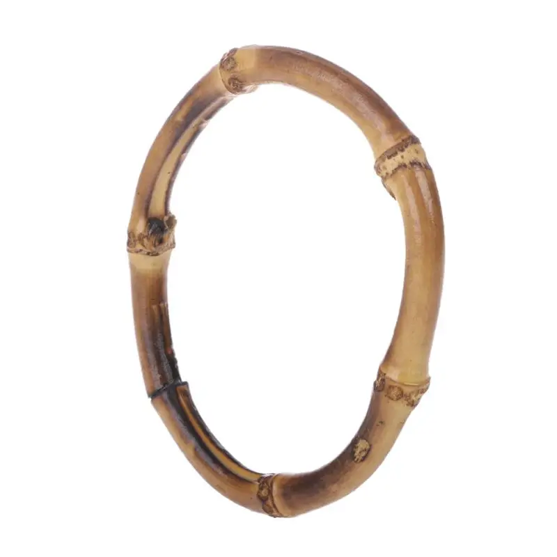 

Hot New 1 Pc Round Bamboo Bag Handle for Handcrafted Handbag DIY Bag Accessories High Quality