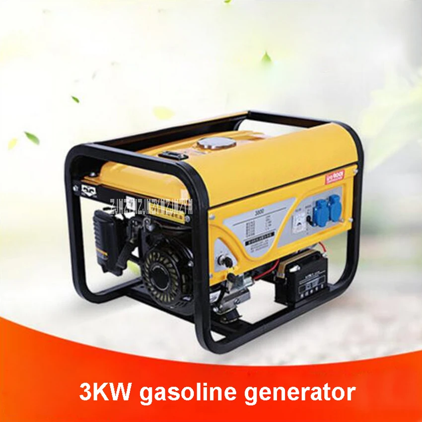 Dh3800 Xv 3kwガソリン発電機小型家電キャンプ発電設備単相ガソリンエンジン 110v 2v 380v 0 Off
