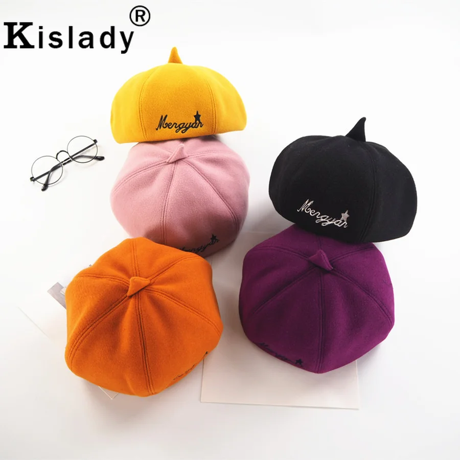 Kislady литературная многоцветная Классическая газетная шапка Горячая мода милые