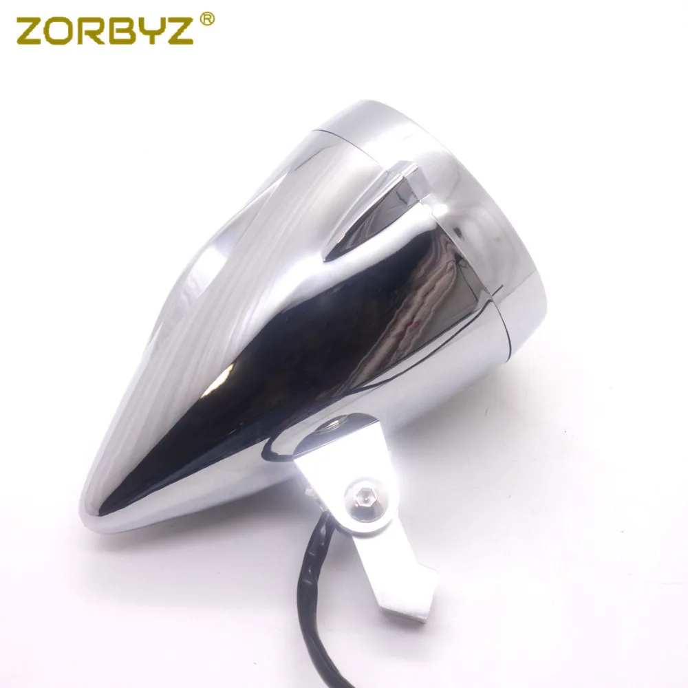 Универсальная хромированная светодиодная ABS Фара ZORBYZ с белыми ангельскими