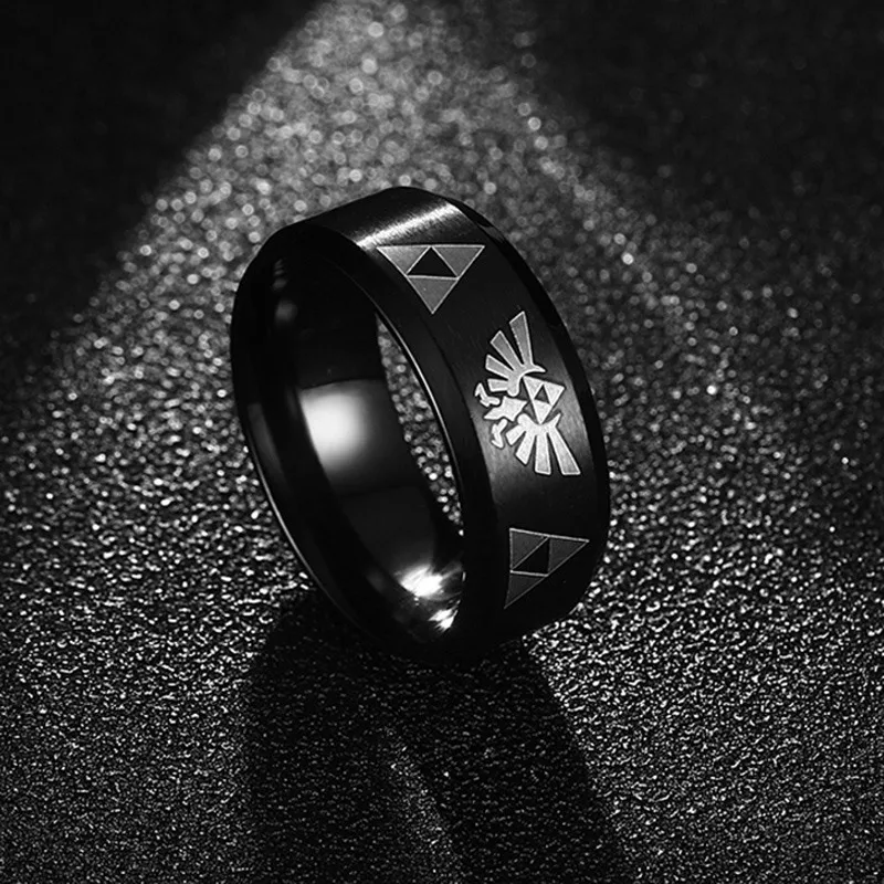 Кольцо мужское из нержавеющей стали шириной 8 мм в стиле панк|stainless steel ring|steel