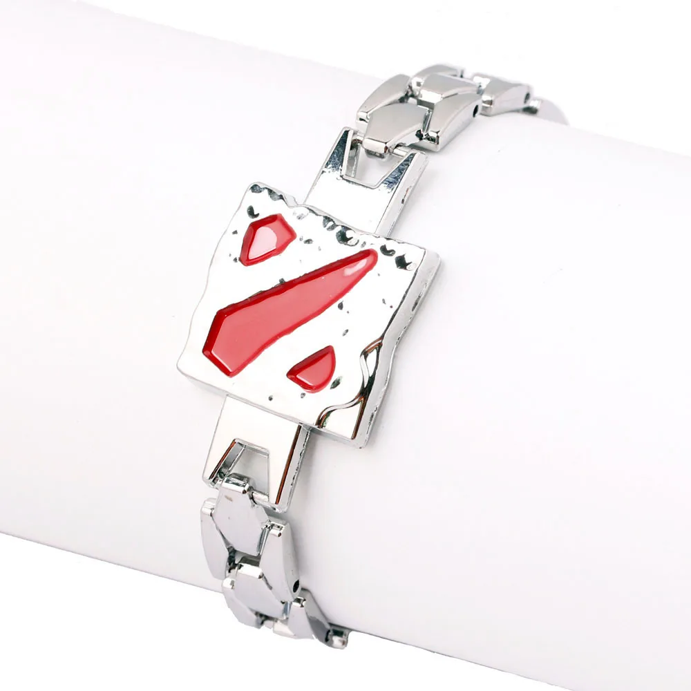 Горячая игра Dota 2 логотип браслет цинковый сплав цепочка и браслеты модные