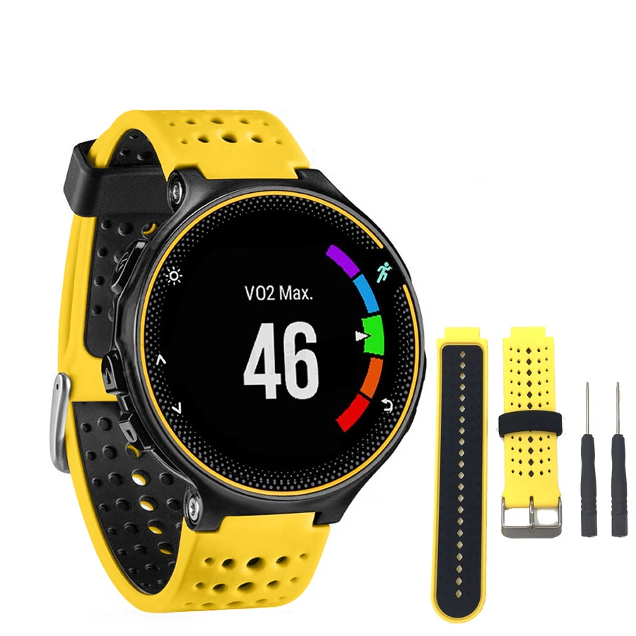 Сменный ремешок для смарт часов SCOMAS Универсальный мягкий силиконовый Garmin Forerunner