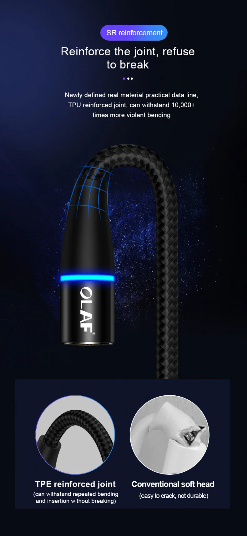 Магнитный Micro USB кабель OLAF 3A для samsung S7, huawei, Xiaomi, быстрая зарядка, быстрая зарядка, 3,0, Microusb, магнитный кабель для передачи данных
