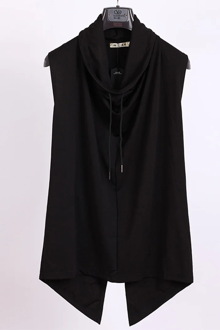 Жилетка мужская приталенная облегающий пиджак без рукавов на плечо в Корейском