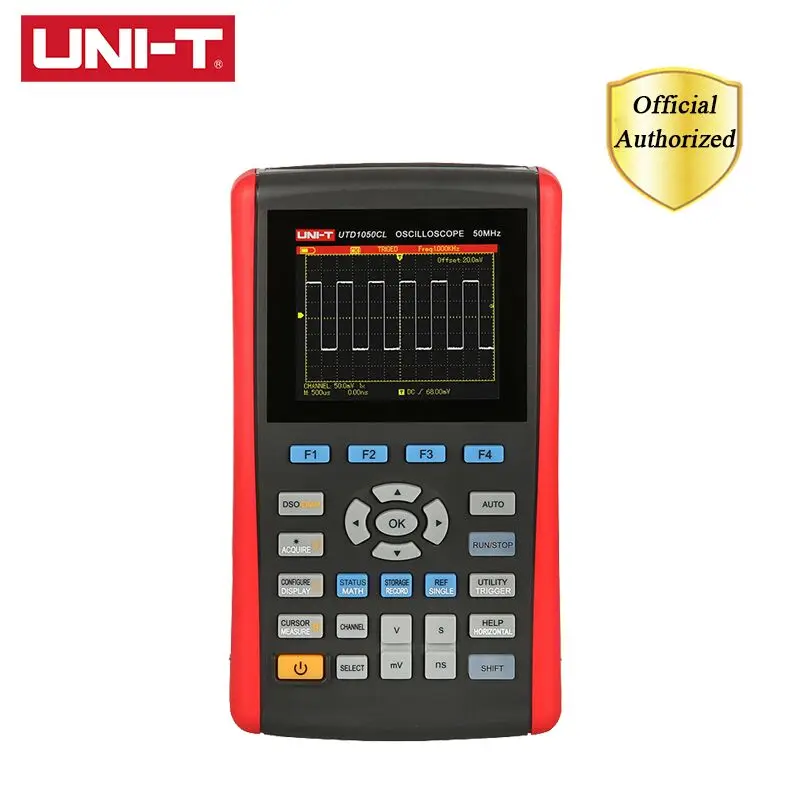 Ручной цифровой осциллограф UNI T UTD1050CL с ЖК дисплеем 3 5 дюйма 1 канал 25