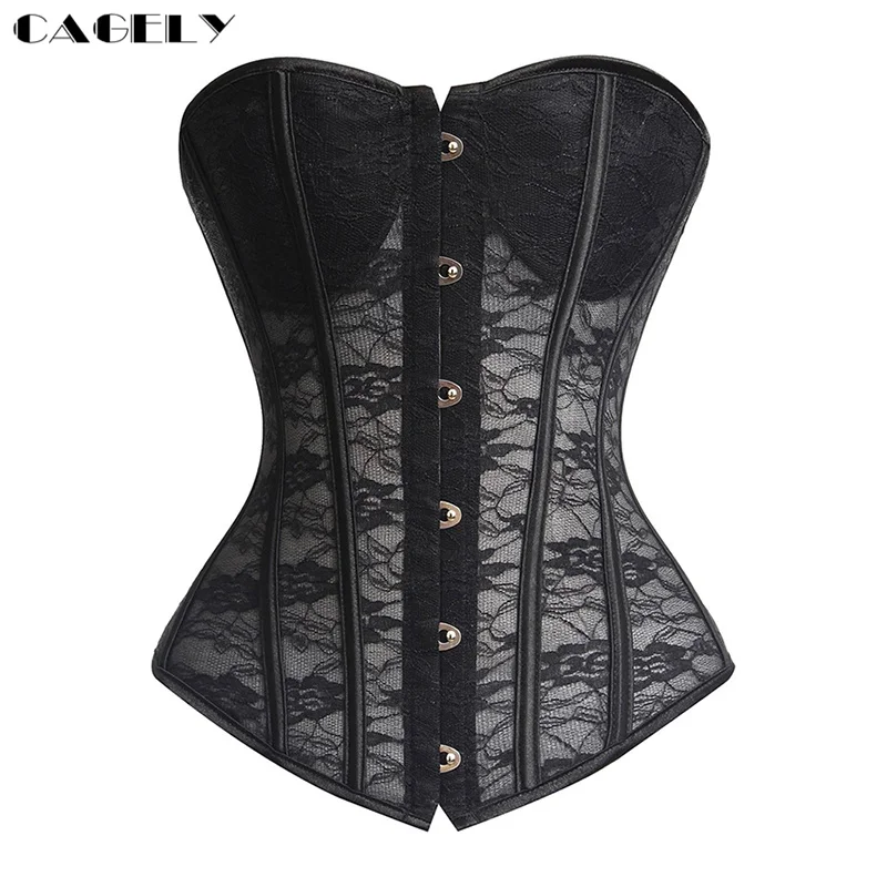 Кружевной корсет со стальными косточками для невесты свадебное нижнее белье топ