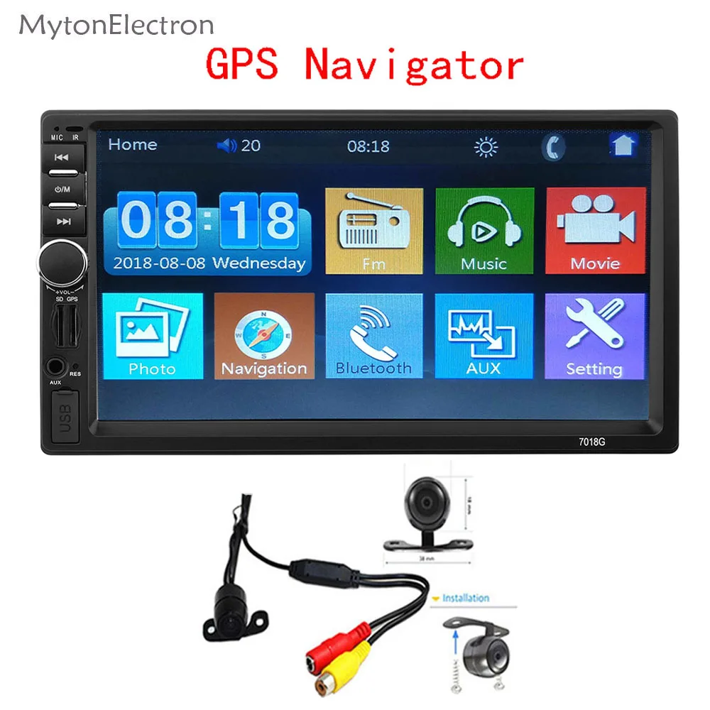 Gps навигатор 2 Din навигация mp5 автомобильное радио 7 &quotплеер сенсорный экран видео