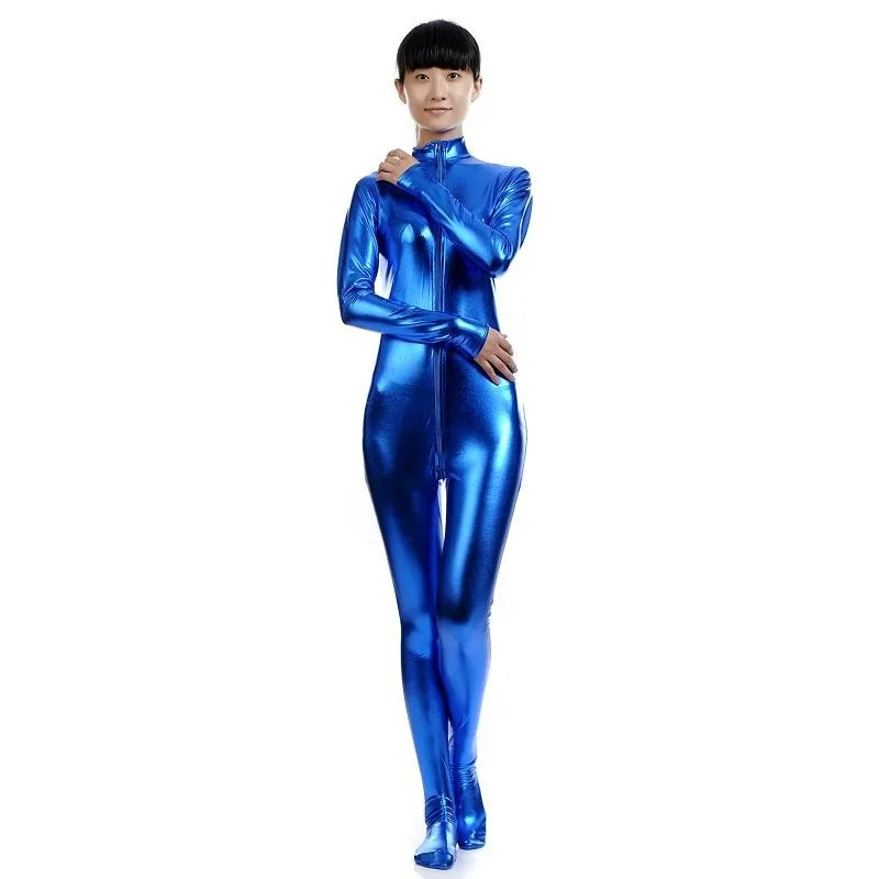 Unitard черный облегающий комбинезон с длинными рукавами лайкра Золотая водолазка металлик Zentai боди блестящие металлические Вечерние боди сценический костюм