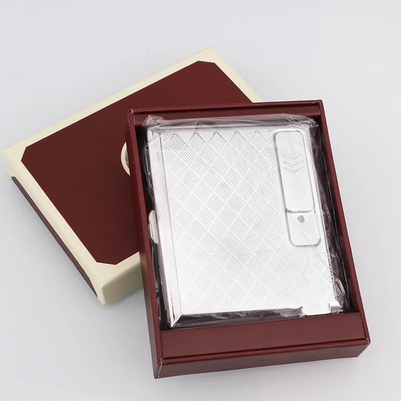 Креативный чехол для сигарет с зажигалкой ветрозащитные USB зажигалки