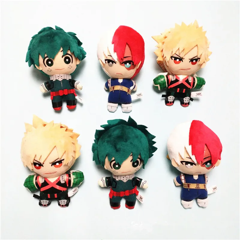 Плюшевая игрушка Midoriya Izuku bakugou katsuki Todoroki Shoto 15 см подарок на Рождество|Персонажи