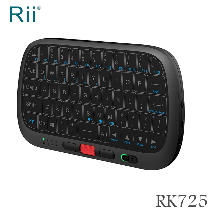 [20 шт./лот] Rii i5 RT725 мини 2 4 г Беспроводной полный Сенсорная панель клавиатура и Мышь