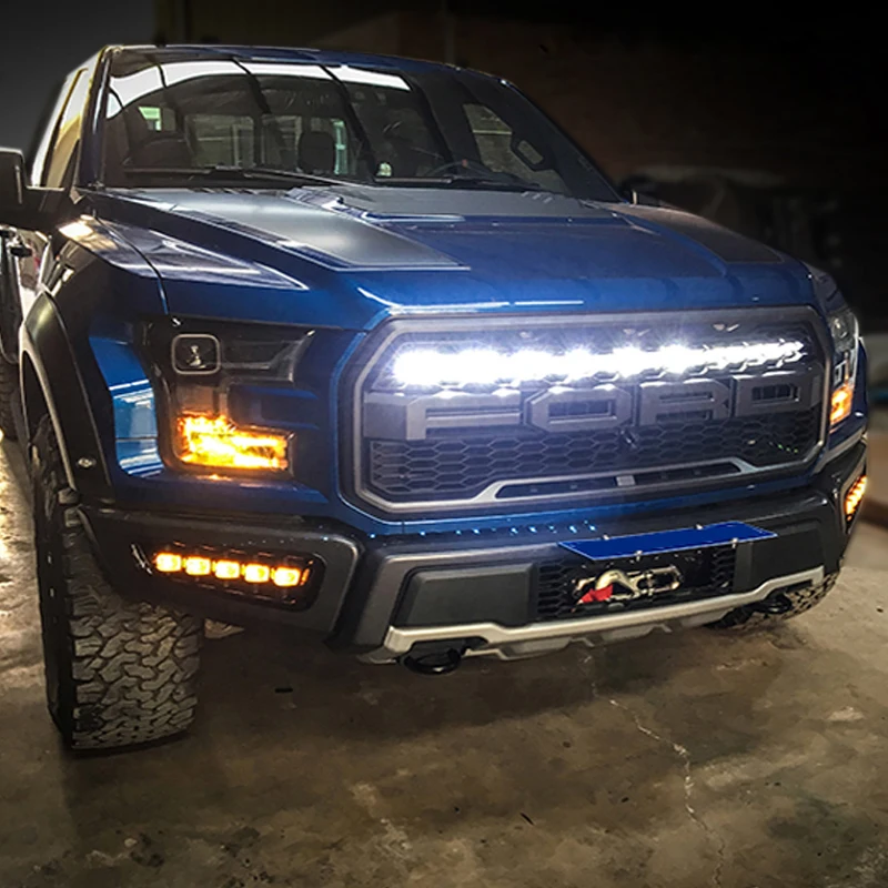 DRL For Ford F150 Raptor 2016-2018 Fog Lamp White Daytime Running Light Yellow TURN SIGNAL | Автомобили и мотоциклы